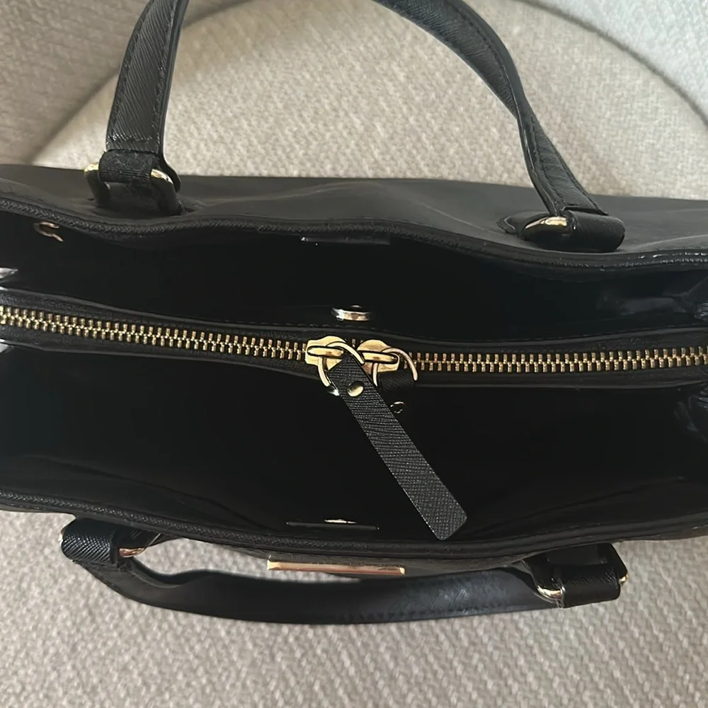 kate spade Black Saffiano Leather Satchel